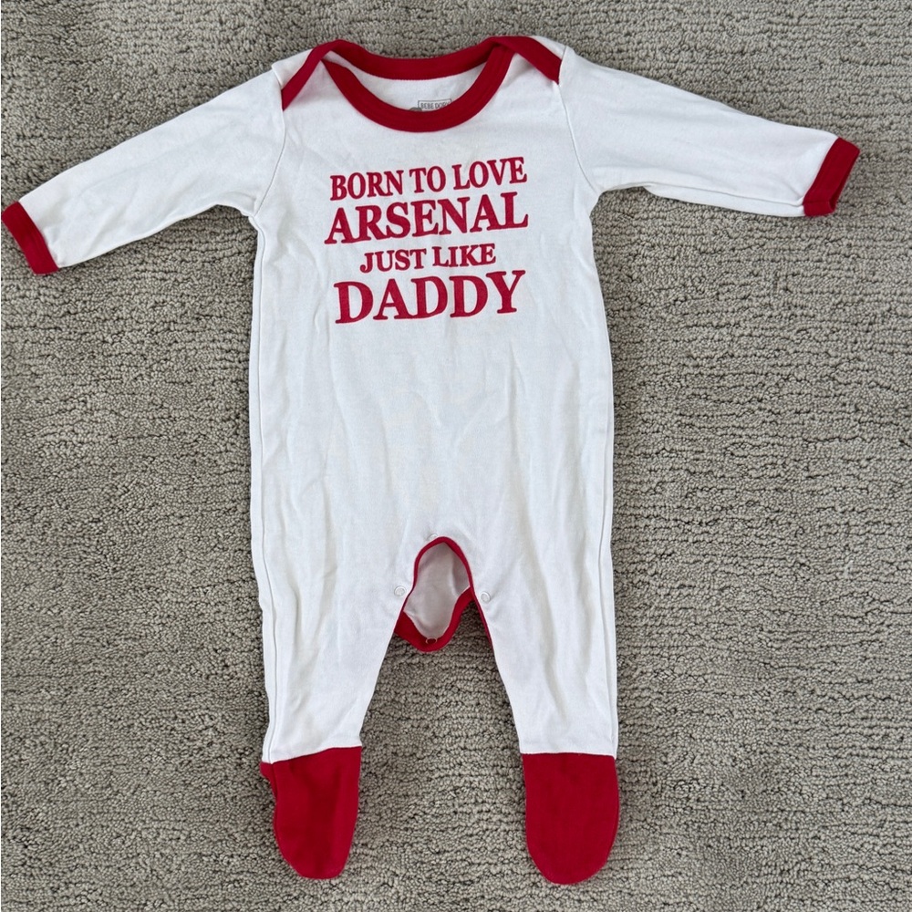 Arsenal Themed Kids One Piece - 3-6M